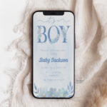 Digital It's a Boy Baby Shower Invitation - Baby Boy Baby Shower E-Invite