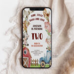 Farm Themed Birthday Party Invitation - Text Message Electronic Party E-Invite