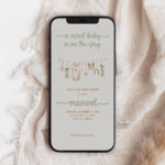 Gender Neutral Text Message Baby Shower Invitation - Baby Shower E-Invite